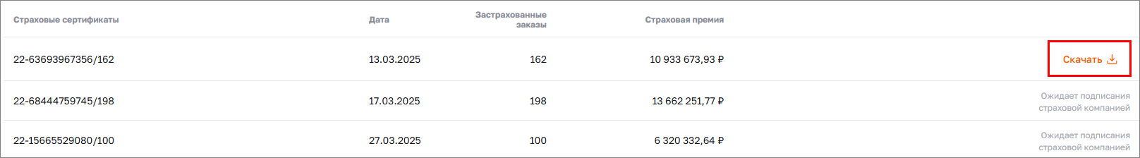 Скачать сертификат
